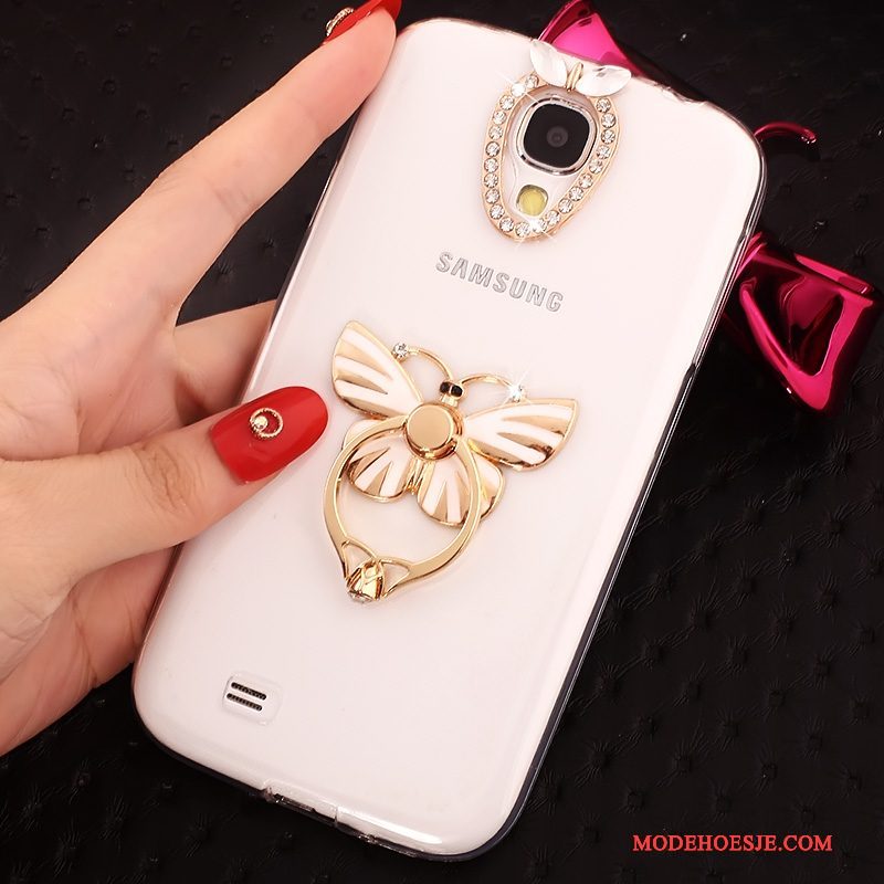 Hoesje Samsung Galaxy S4 Ondersteuning Blauw Ring, Hoes Samsung Galaxy S4 Zacht Telefoon