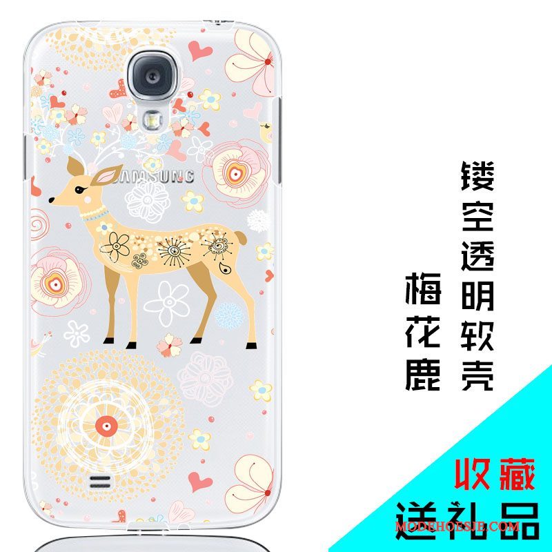 Hoesje Samsung Galaxy S4 Zacht Achterklep Roze, Hoes Samsung Galaxy S4 Bescherming Doorzichtigtelefoon