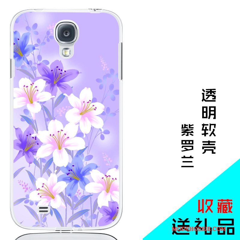 Hoesje Samsung Galaxy S4 Zacht Achterklep Roze, Hoes Samsung Galaxy S4 Bescherming Doorzichtigtelefoon