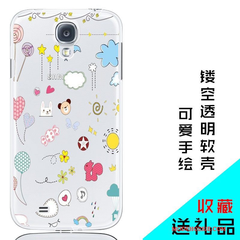 Hoesje Samsung Galaxy S4 Zacht Achterklep Roze, Hoes Samsung Galaxy S4 Bescherming Doorzichtigtelefoon