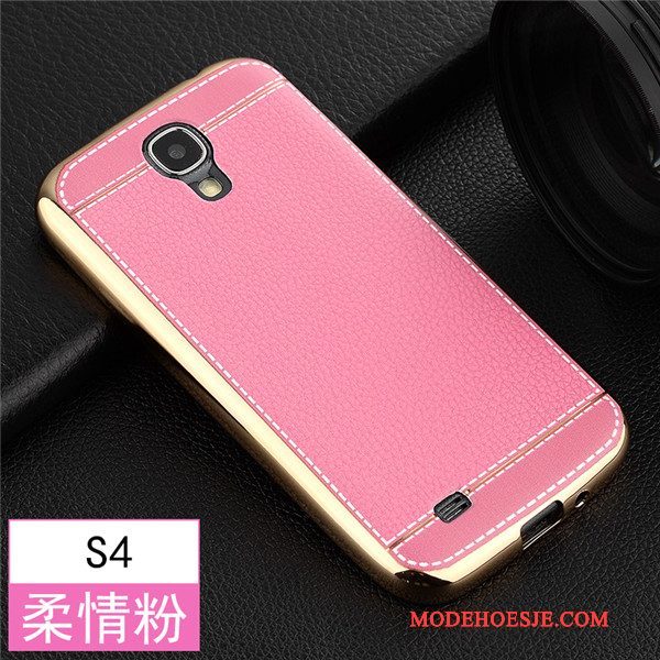 Hoesje Samsung Galaxy S4 Zacht Telefoon Anti-fall, Hoes Samsung Galaxy S4 Bescherming Bruin