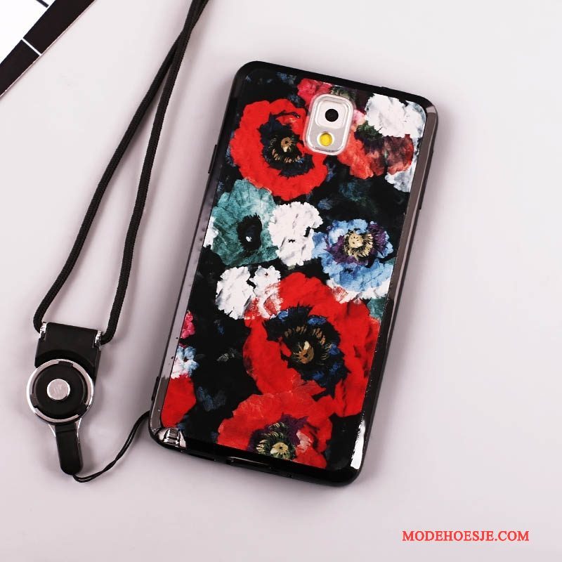 Hoesje Samsung Galaxy S4 Zacht Telefoon Hanger, Hoes Samsung Galaxy S4 Zakken Rood Anti-fall