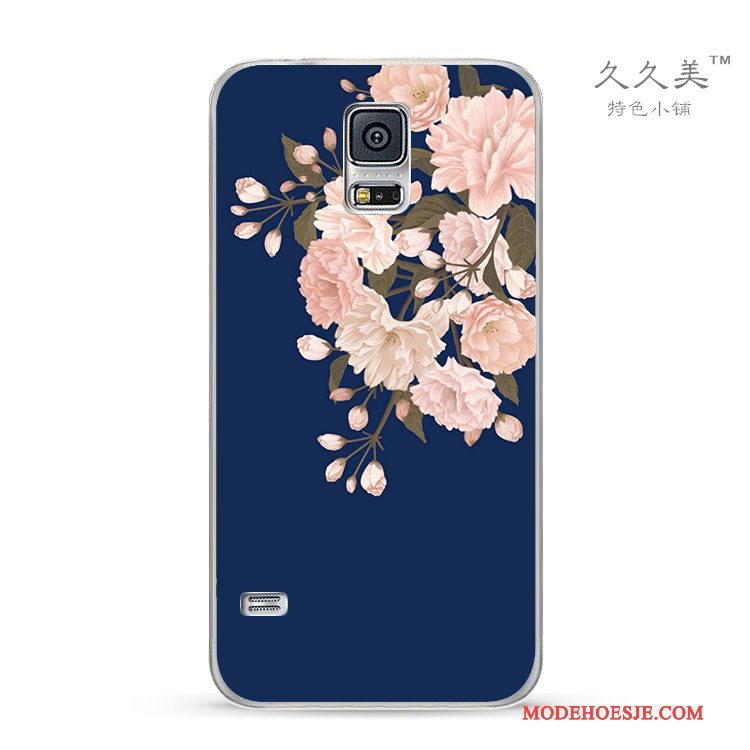 Hoesje Samsung Galaxy S4 Zakken Telefoon Kers, Hoes Samsung Galaxy S4 Bescherming Blauw