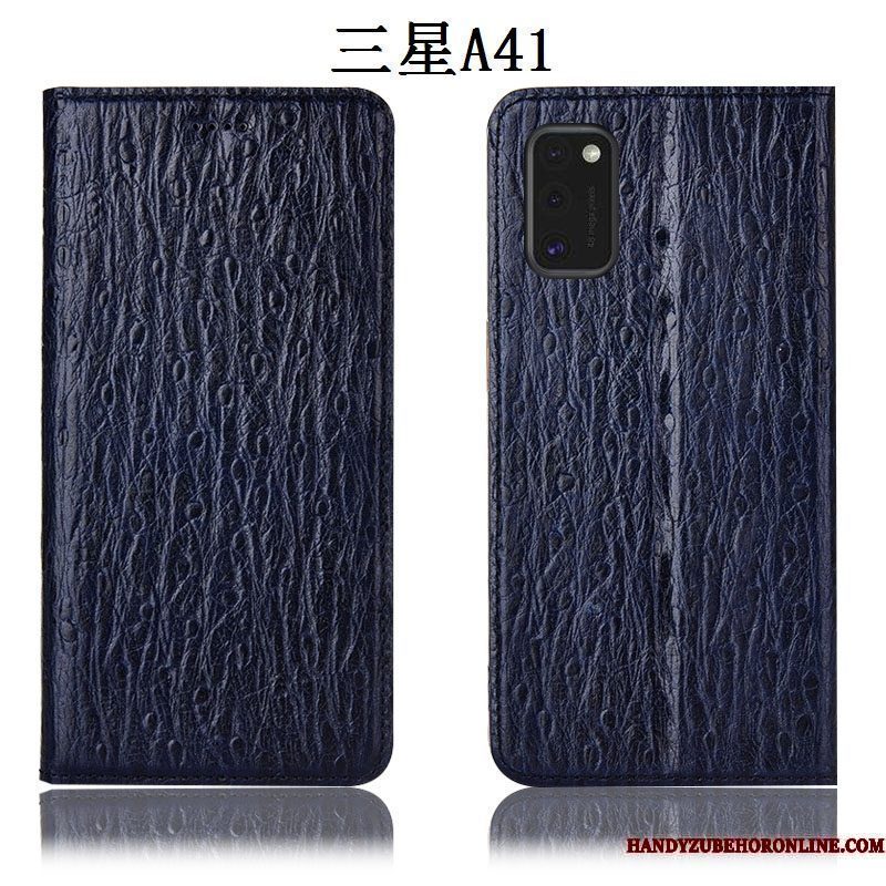 Hoesje Samsung Galaxy S41 Leer Anti-fall Vogel, Hoes Samsung Galaxy S41 Zakken Roodtelefoon
