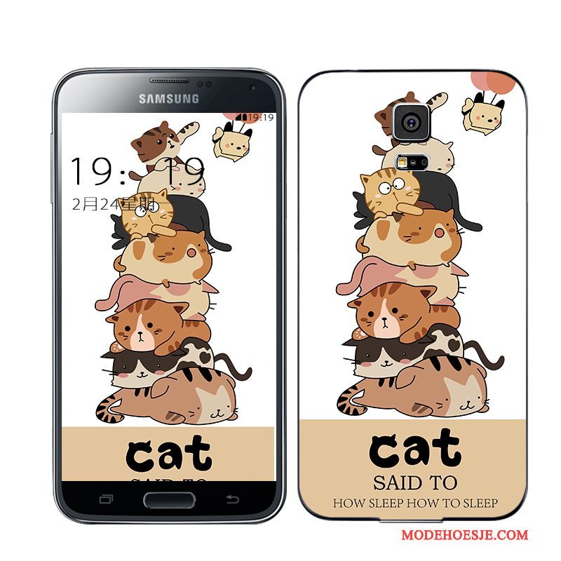 Hoesje Samsung Galaxy S5 Achterklep Blauw, Hoes Samsung Galaxy S5 Telefoon