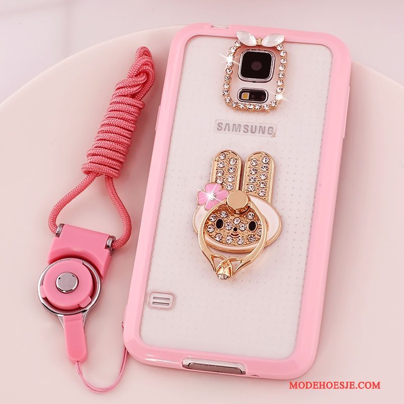 Hoesje Samsung Galaxy S5 Bescherming Anti-fall Hanger, Hoes Samsung Galaxy S5 Doorzichtigtelefoon