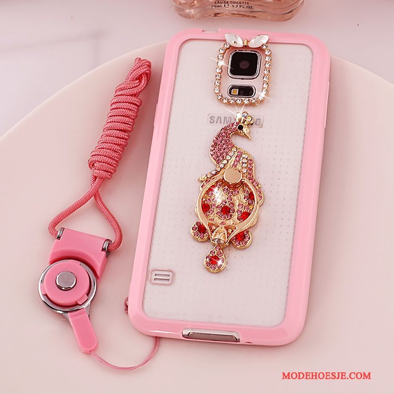 Hoesje Samsung Galaxy S5 Bescherming Anti-fall Hanger, Hoes Samsung Galaxy S5 Doorzichtigtelefoon