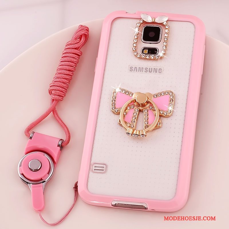 Hoesje Samsung Galaxy S5 Bescherming Anti-fall Hanger, Hoes Samsung Galaxy S5 Doorzichtigtelefoon