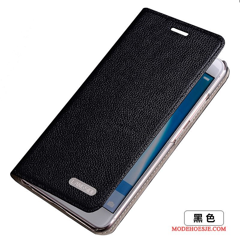 Hoesje Samsung Galaxy S5 Folio Goudtelefoon, Hoes Samsung Galaxy S5 Leer Dun Anti-fall