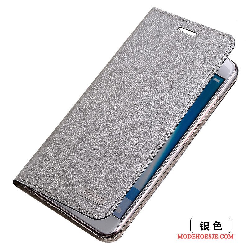 Hoesje Samsung Galaxy S5 Folio Goudtelefoon, Hoes Samsung Galaxy S5 Leer Dun Anti-fall