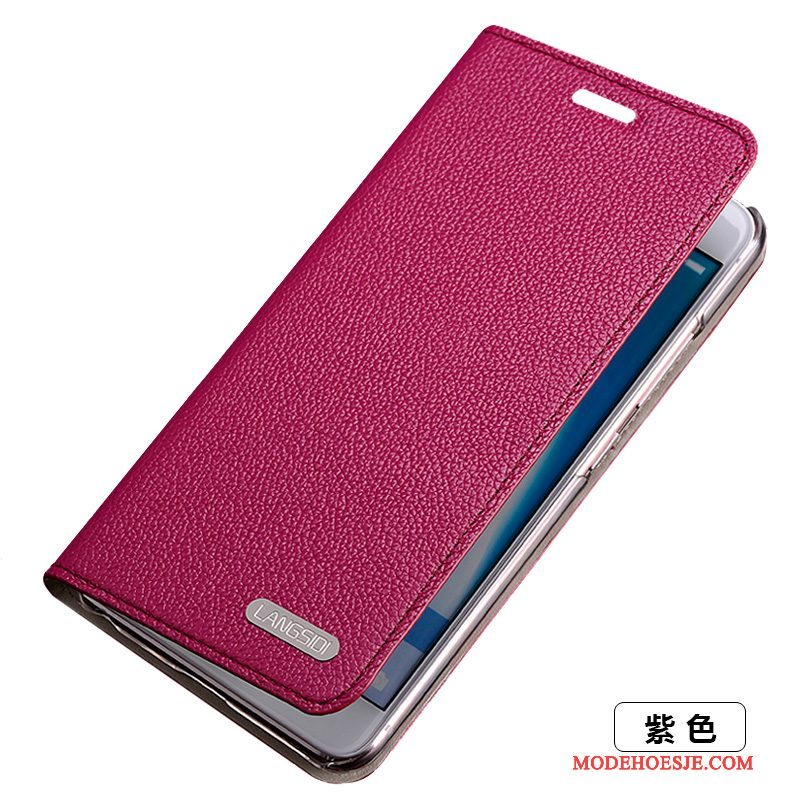 Hoesje Samsung Galaxy S5 Folio Goudtelefoon, Hoes Samsung Galaxy S5 Leer Dun Anti-fall