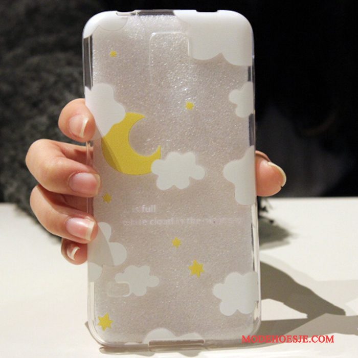 Hoesje Samsung Galaxy S5 Siliconen Lichtblauwtelefoon, Hoes Samsung Galaxy S5 Zacht Anti-fall