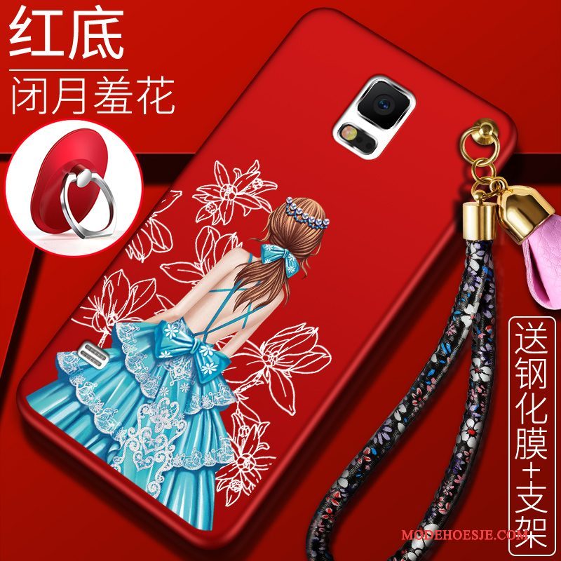 Hoesje Samsung Galaxy S5 Siliconen Telefoon Anti-fall, Hoes Samsung Galaxy S5 Scheppend Trend Rood