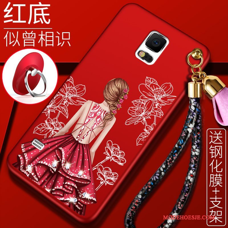 Hoesje Samsung Galaxy S5 Siliconen Telefoon Anti-fall, Hoes Samsung Galaxy S5 Scheppend Trend Rood