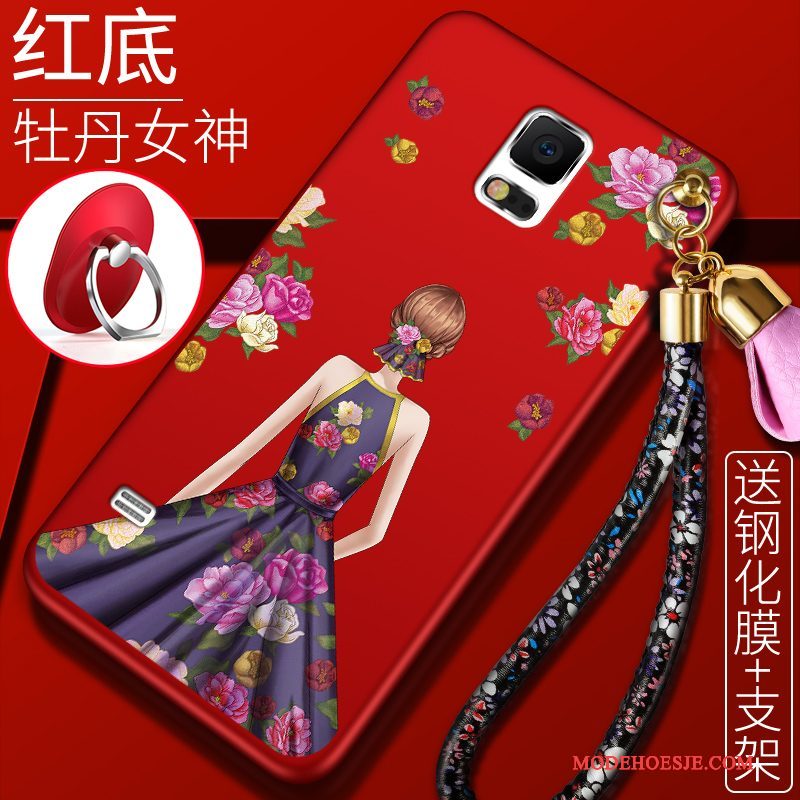 Hoesje Samsung Galaxy S5 Siliconen Telefoon Anti-fall, Hoes Samsung Galaxy S5 Scheppend Trend Rood