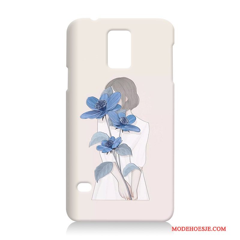 Hoesje Samsung Galaxy S5 Siliconen Telefoon Hard, Hoes Samsung Galaxy S5 Zacht Blauw Anti-fall