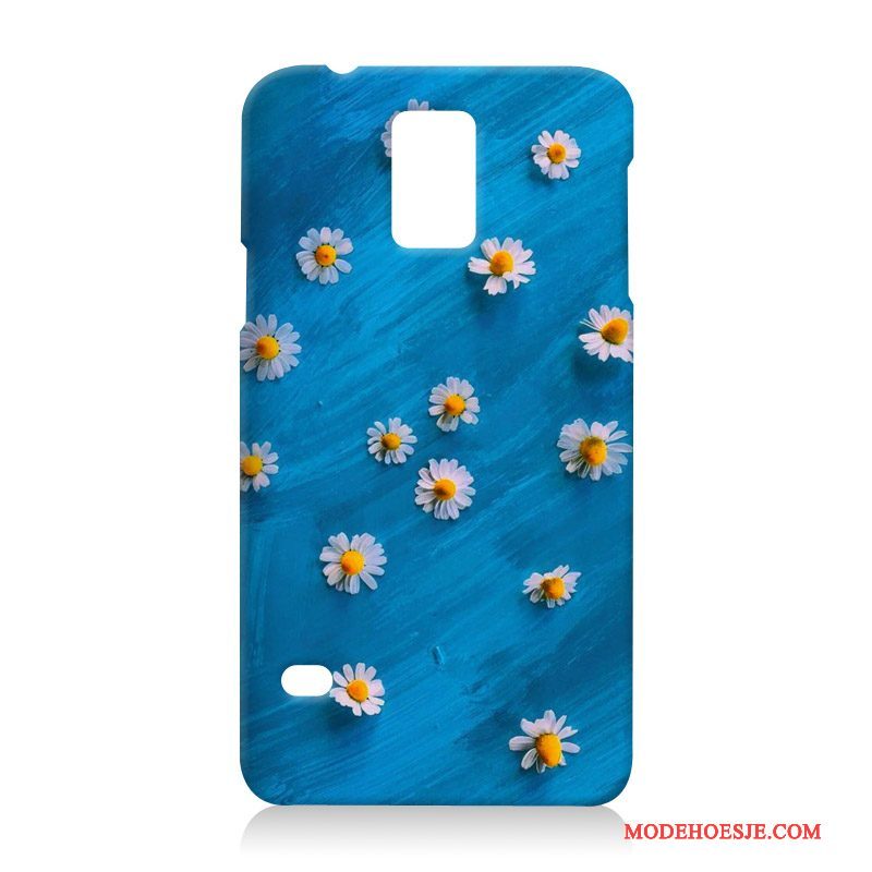 Hoesje Samsung Galaxy S5 Siliconen Telefoon Hard, Hoes Samsung Galaxy S5 Zacht Blauw Anti-fall