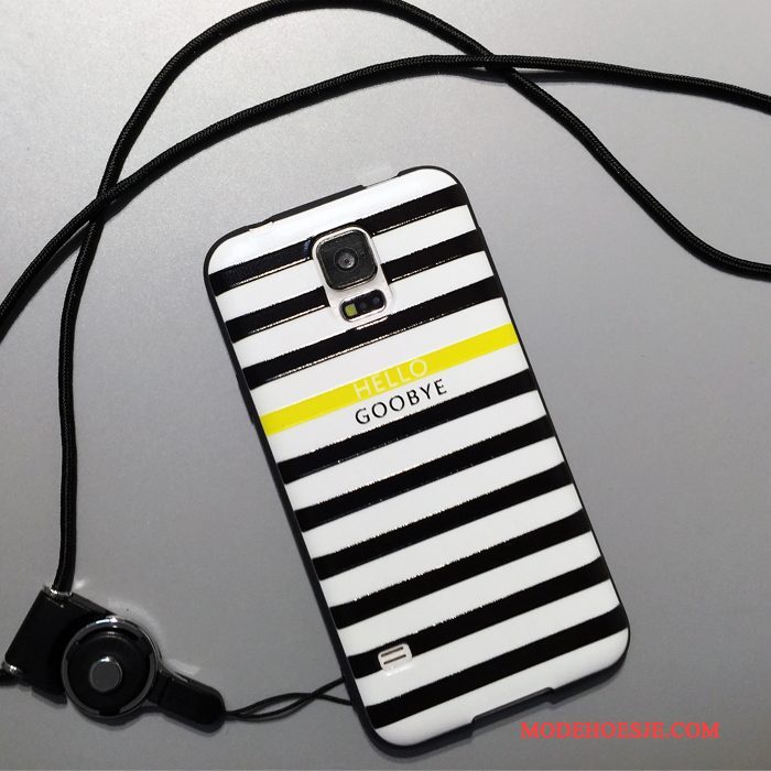 Hoesje Samsung Galaxy S5 Spotprent Mooie Trend, Hoes Samsung Galaxy S5 Zacht Telefoon Anti-fall