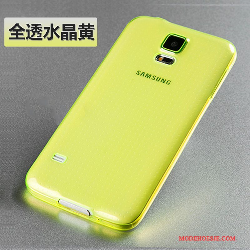 Hoesje Samsung Galaxy S5 Zacht Doorzichtig Anti-fall, Hoes Samsung Galaxy S5 Siliconen Dun Nieuw