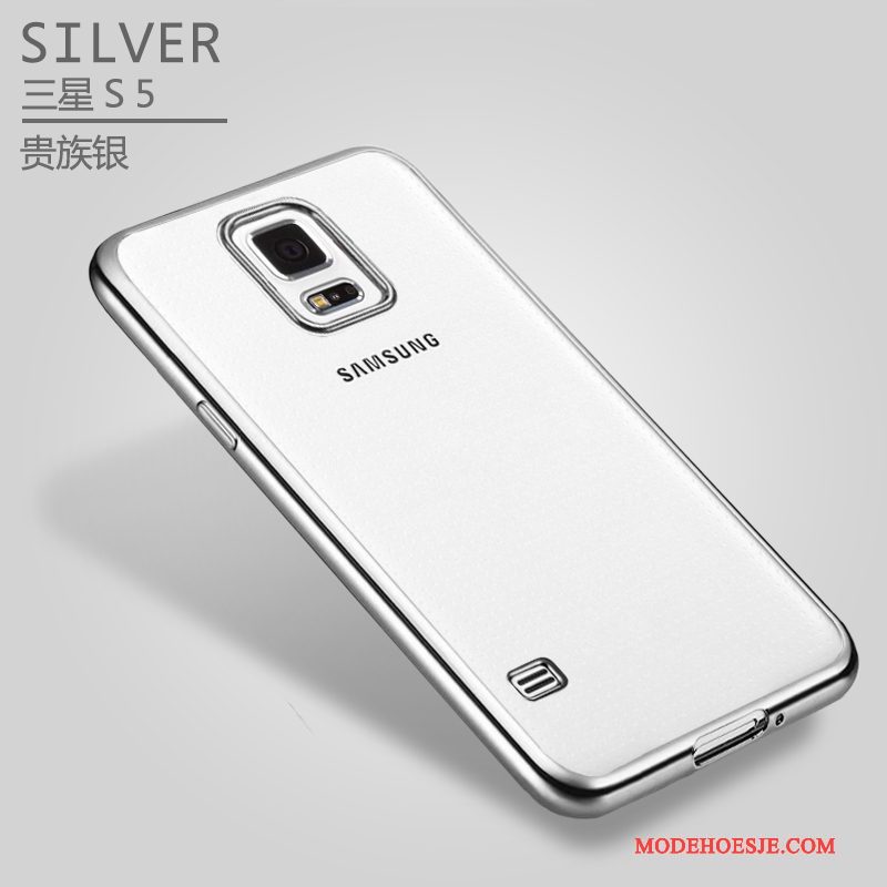 Hoesje Samsung Galaxy S5 Zacht Doorzichtig Anti-fall, Hoes Samsung Galaxy S5 Siliconen Dun Nieuw