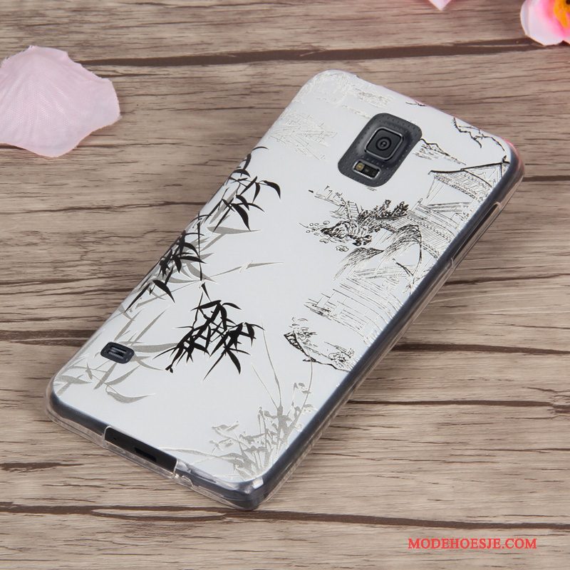 Hoesje Samsung Galaxy S5 Zacht Roodtelefoon, Hoes Samsung Galaxy S5 Siliconen Anti-fall