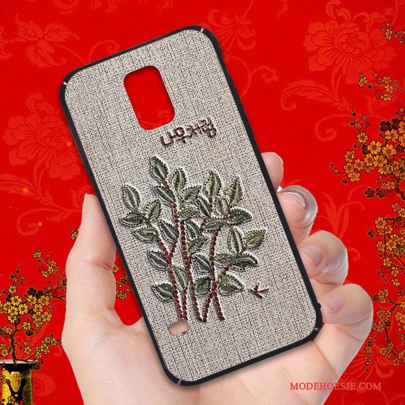 Hoesje Samsung Galaxy S5 Zakken Hard Persoonlijk, Hoes Samsung Galaxy S5 Scheppend Telefoon Khaki