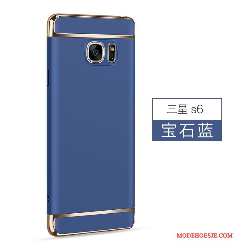 Hoesje Samsung Galaxy S6 Bescherming Anti-fall Blauw, Hoes Samsung Galaxy S6 Persoonlijk Hard