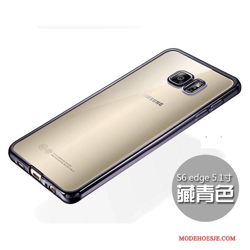 Hoesje Samsung Galaxy S6 Bescherming Anti-fall Goud, Hoes Samsung Galaxy S6 Zacht Duntelefoon