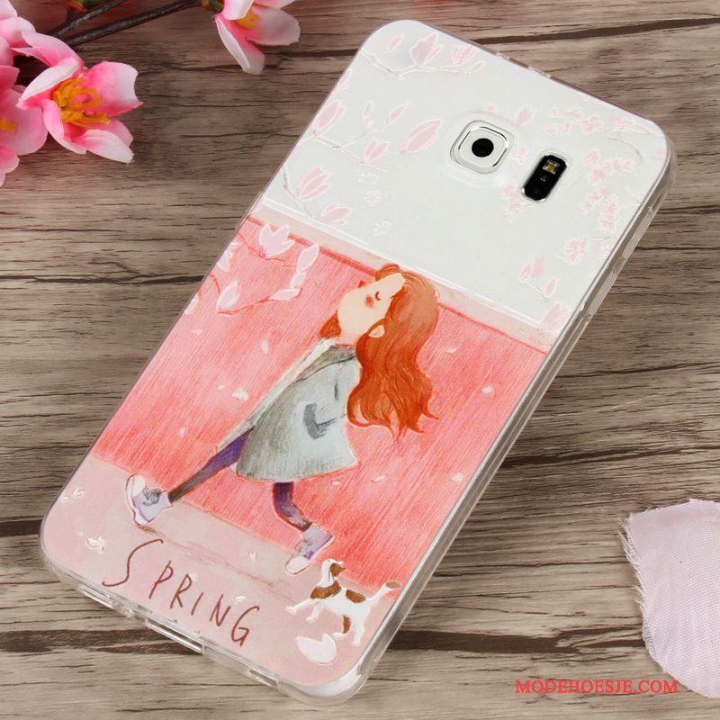 Hoesje Samsung Galaxy S6 Bescherming Geeltelefoon, Hoes Samsung Galaxy S6 Siliconen Trend