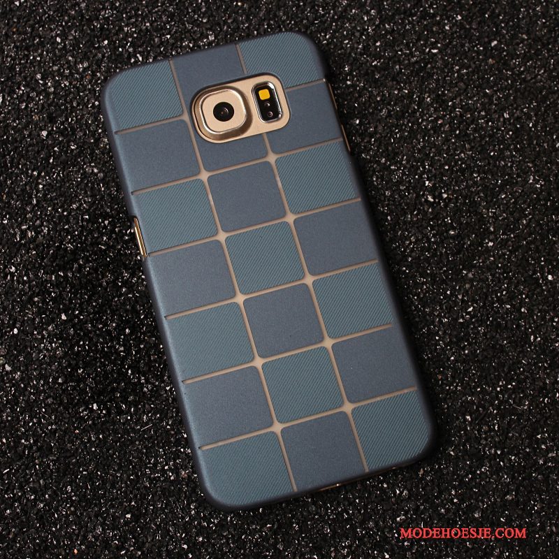 Hoesje Samsung Galaxy S6 Bescherming Telefoon Blauw, Hoes Samsung Galaxy S6 Eenvoudige Trend