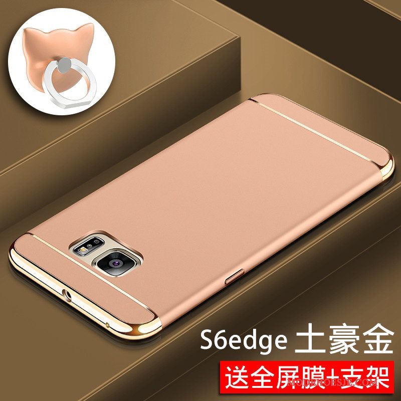 Hoesje Samsung Galaxy S6 Edge Bescherming Telefoon Rood, Hoes Samsung Galaxy S6 Edge Hard Anti-fall