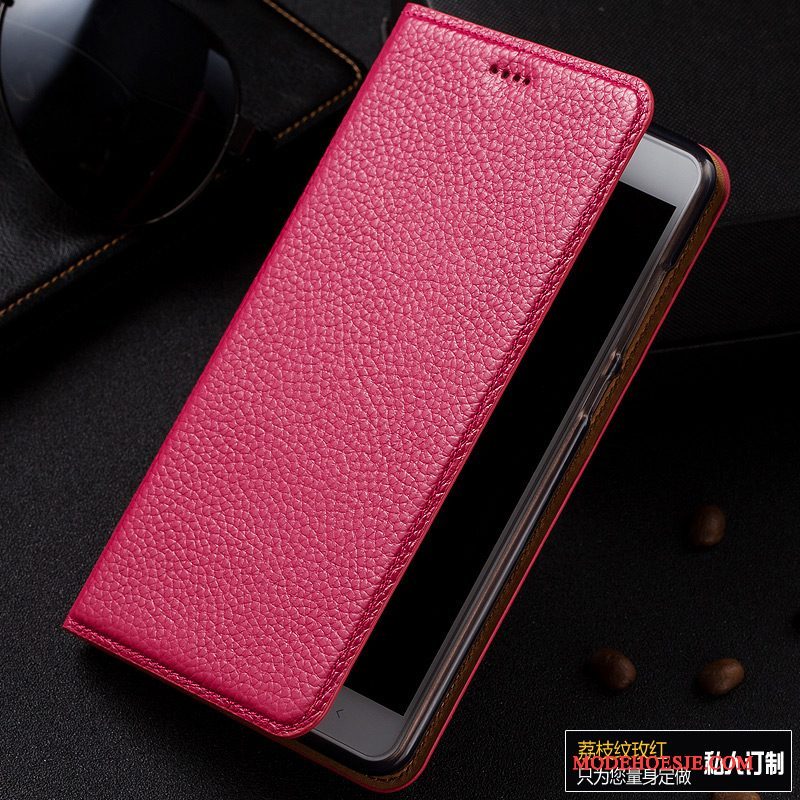 Hoesje Samsung Galaxy S6 Edge Leer Anti-fall Roze, Hoes Samsung Galaxy S6 Edge Folio Telefoon Soort Aziatische Vrucht