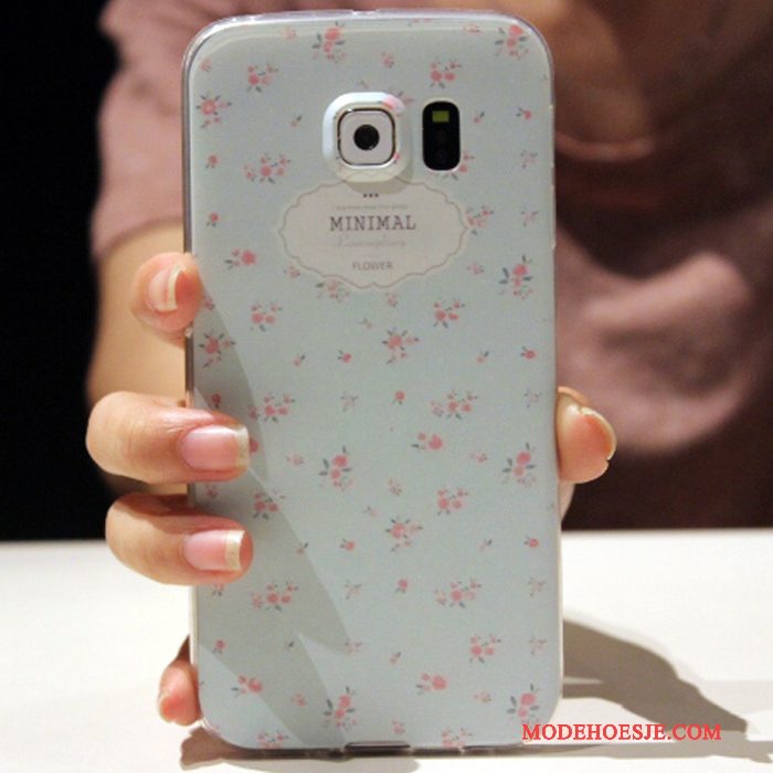 Hoesje Samsung Galaxy S6 Edge Spotprent Anti-falltelefoon, Hoes Samsung Galaxy S6 Edge Bescherming