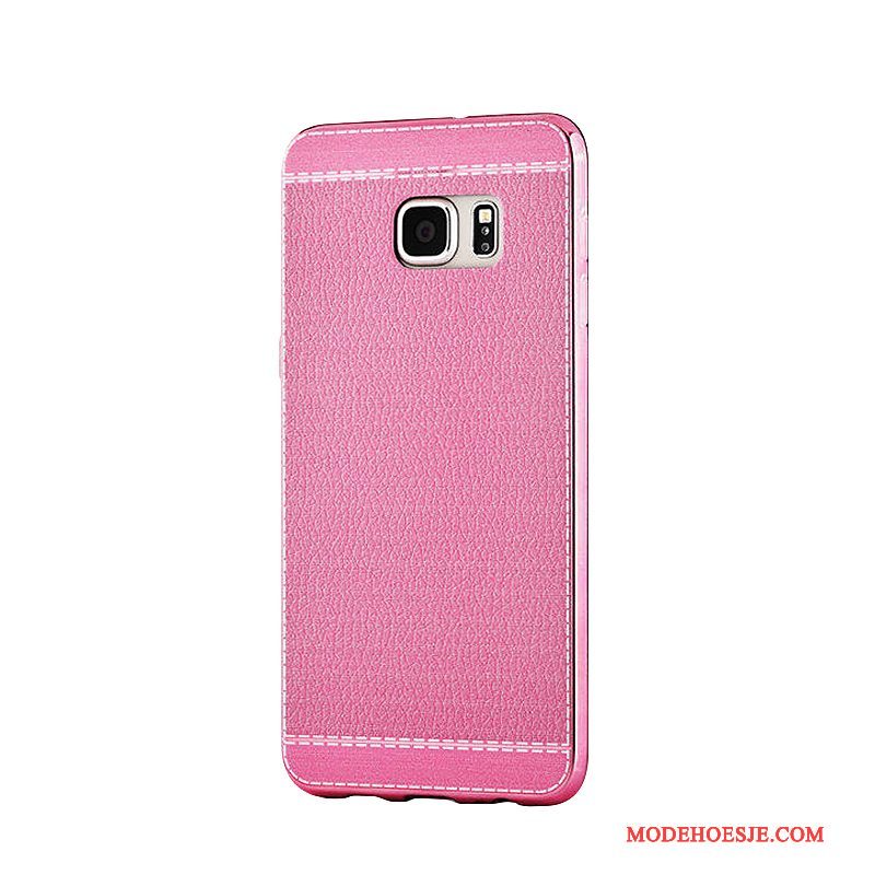 Hoesje Samsung Galaxy S6 Edge + Zacht Patroontelefoon, Hoes Samsung Galaxy S6 Edge + Bescherming Rood Trend