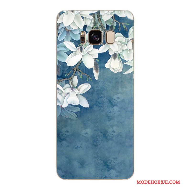 Hoesje Samsung Galaxy S6 Edge + Zacht Trendy Merk Bloemen, Hoes Samsung Galaxy S6 Edge + Bescherming Telefoon Geel