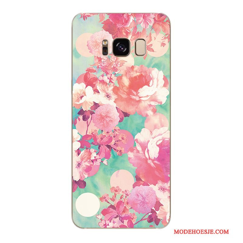 Hoesje Samsung Galaxy S6 Edge + Zacht Trendy Merk Bloemen, Hoes Samsung Galaxy S6 Edge + Bescherming Telefoon Geel