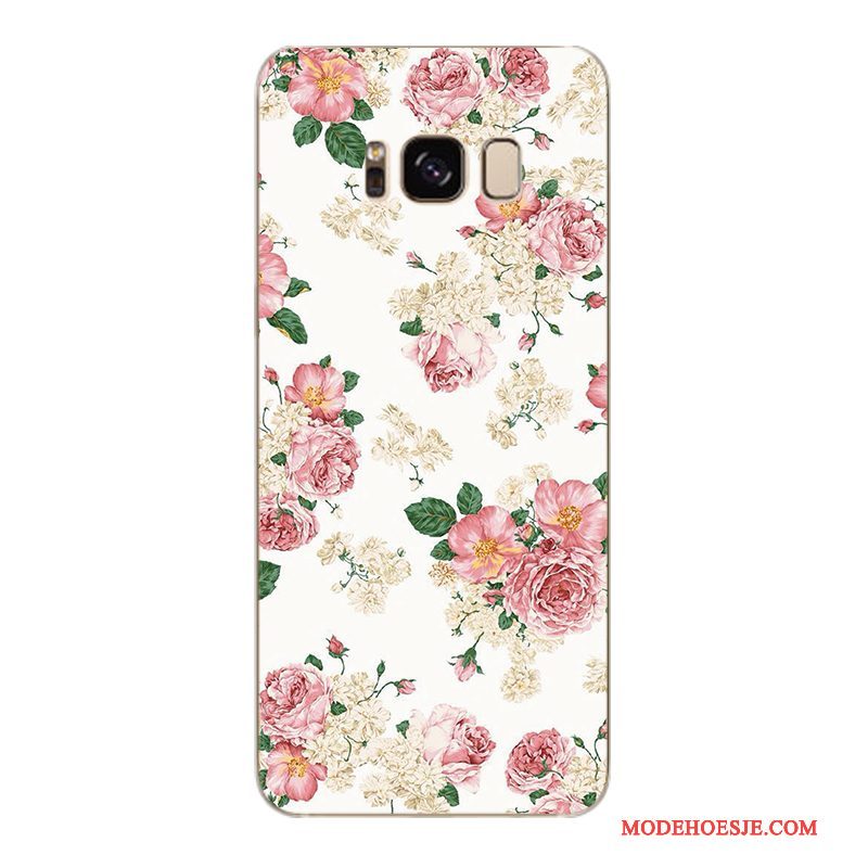 Hoesje Samsung Galaxy S6 Edge + Zacht Trendy Merk Bloemen, Hoes Samsung Galaxy S6 Edge + Bescherming Telefoon Geel