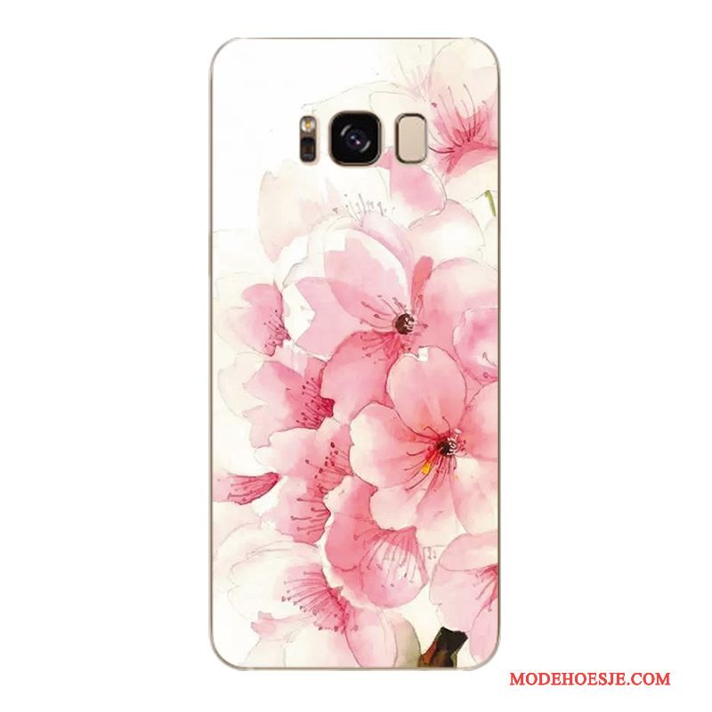 Hoesje Samsung Galaxy S6 Edge + Zacht Trendy Merk Bloemen, Hoes Samsung Galaxy S6 Edge + Bescherming Telefoon Geel