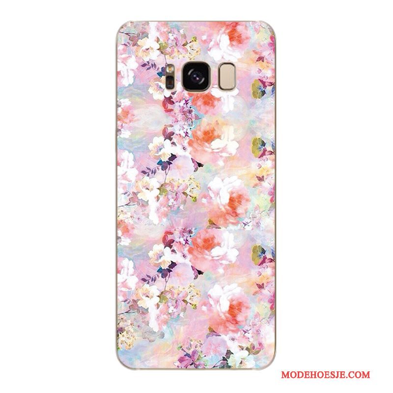 Hoesje Samsung Galaxy S6 Edge + Zacht Trendy Merk Bloemen, Hoes Samsung Galaxy S6 Edge + Bescherming Telefoon Geel