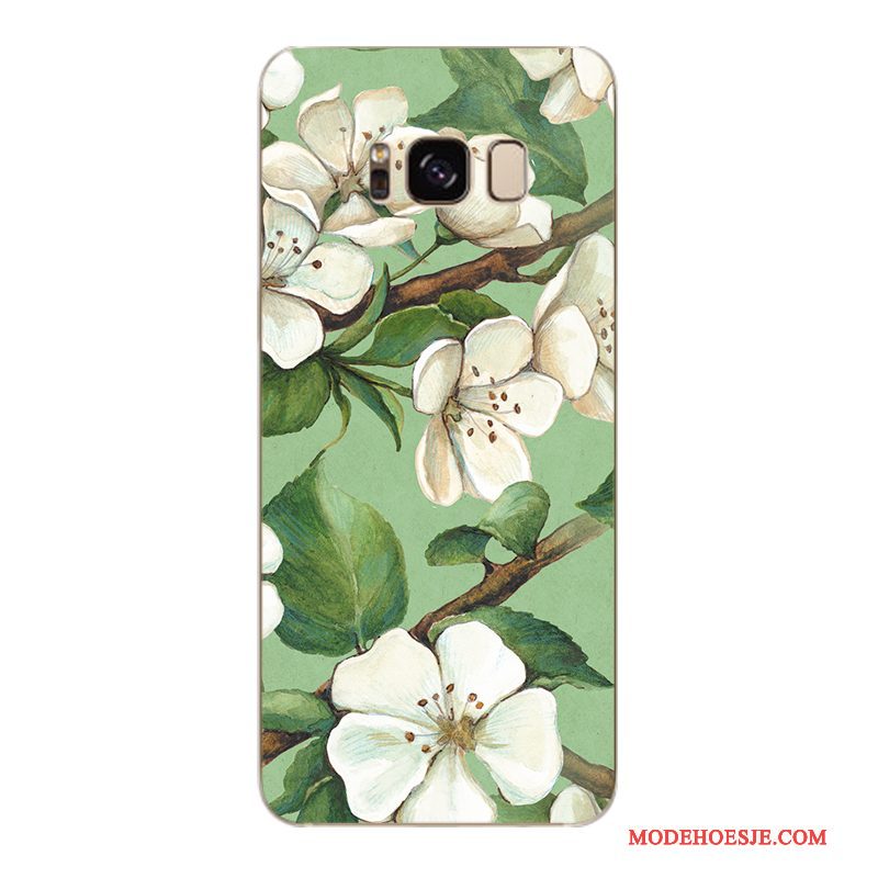 Hoesje Samsung Galaxy S6 Edge + Zacht Trendy Merk Bloemen, Hoes Samsung Galaxy S6 Edge + Bescherming Telefoon Geel