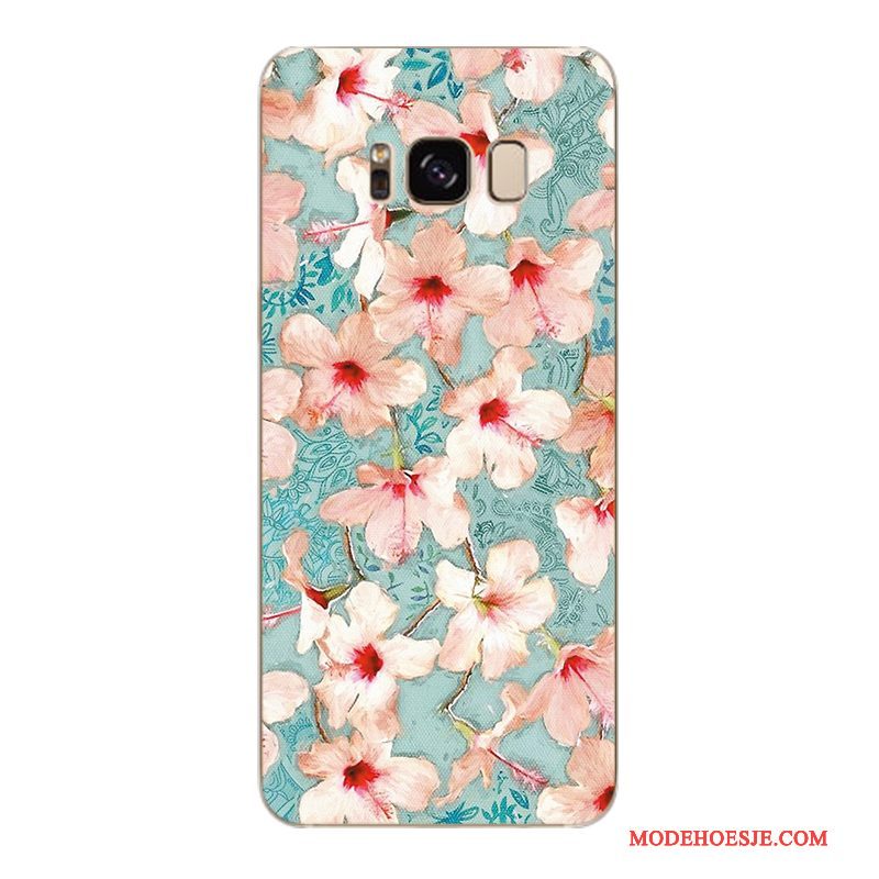 Hoesje Samsung Galaxy S6 Edge + Zacht Trendy Merk Bloemen, Hoes Samsung Galaxy S6 Edge + Bescherming Telefoon Geel