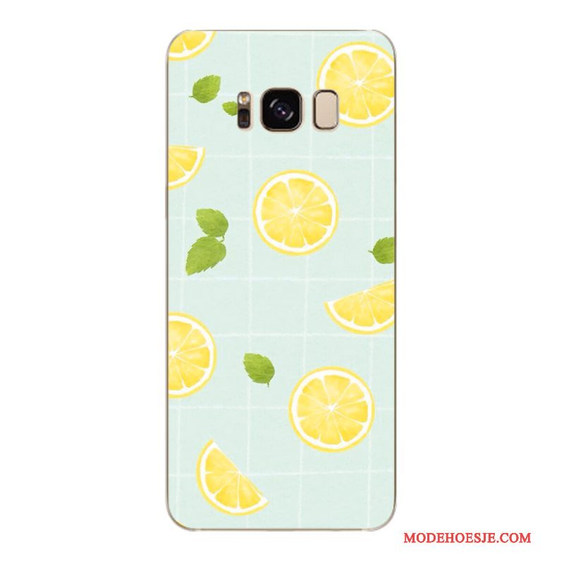 Hoesje Samsung Galaxy S6 Edge + Zacht Trendy Merk Bloemen, Hoes Samsung Galaxy S6 Edge + Bescherming Telefoon Geel