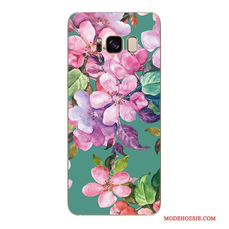 Hoesje Samsung Galaxy S6 Edge + Zacht Trendy Merk Bloemen, Hoes Samsung Galaxy S6 Edge + Bescherming Telefoon Geel