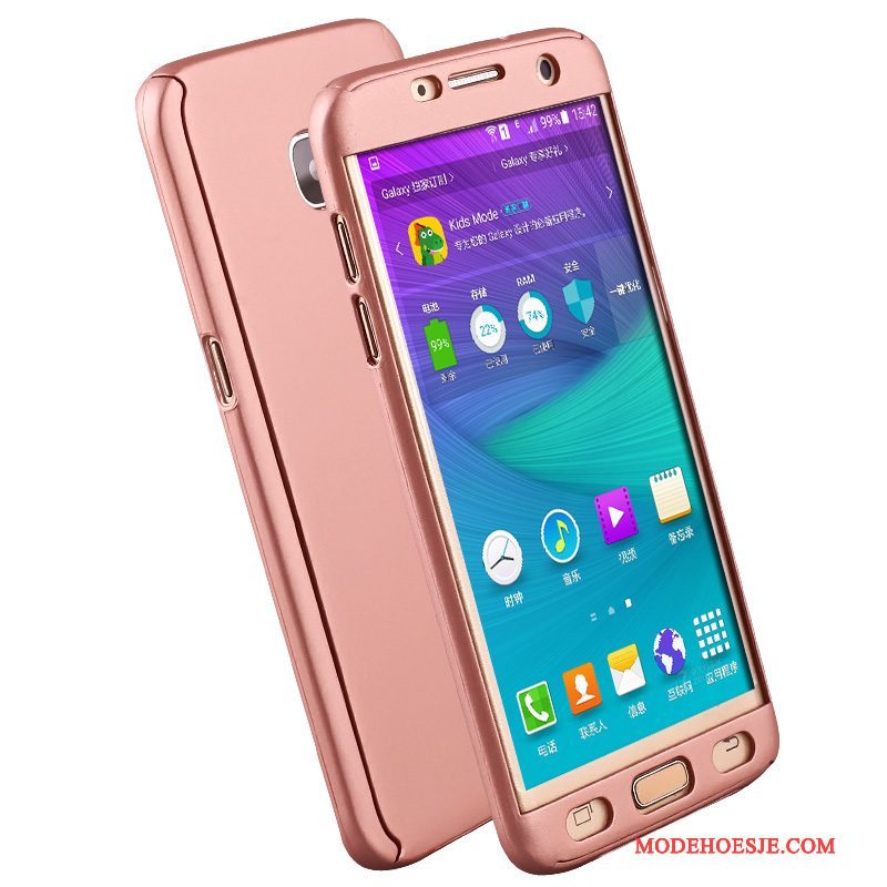 Hoesje Samsung Galaxy S6 Edge Zakken Anti-fall Hard, Hoes Samsung Galaxy S6 Edge Bescherming Roze