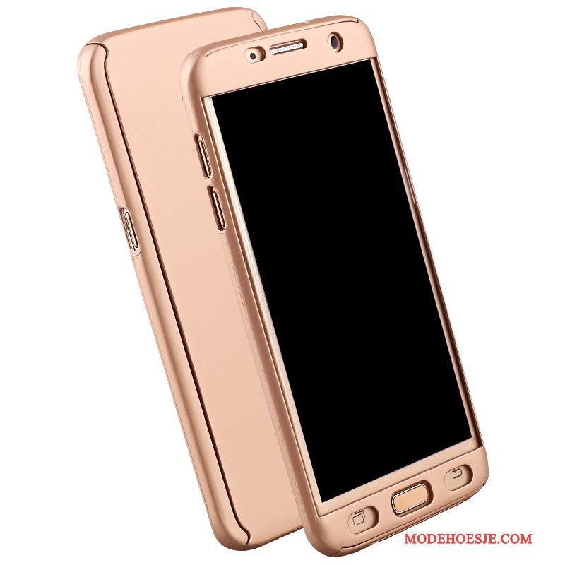 Hoesje Samsung Galaxy S6 Edge Zakken Anti-fall Hard, Hoes Samsung Galaxy S6 Edge Bescherming Roze