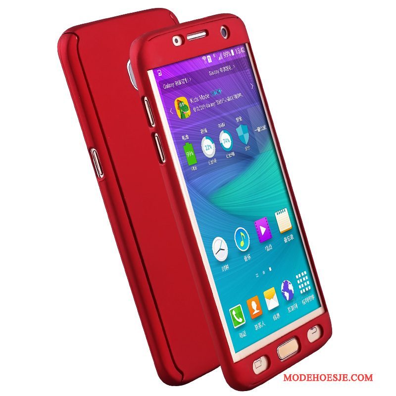 Hoesje Samsung Galaxy S6 Edge Zakken Anti-fall Hard, Hoes Samsung Galaxy S6 Edge Bescherming Roze