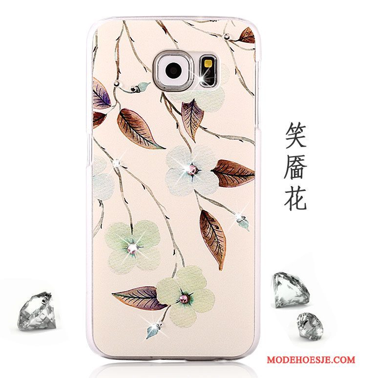 Hoesje Samsung Galaxy S6 Geschilderd Trend Anti-fall, Hoes Samsung Galaxy S6 Bescherming Schrobben Purper