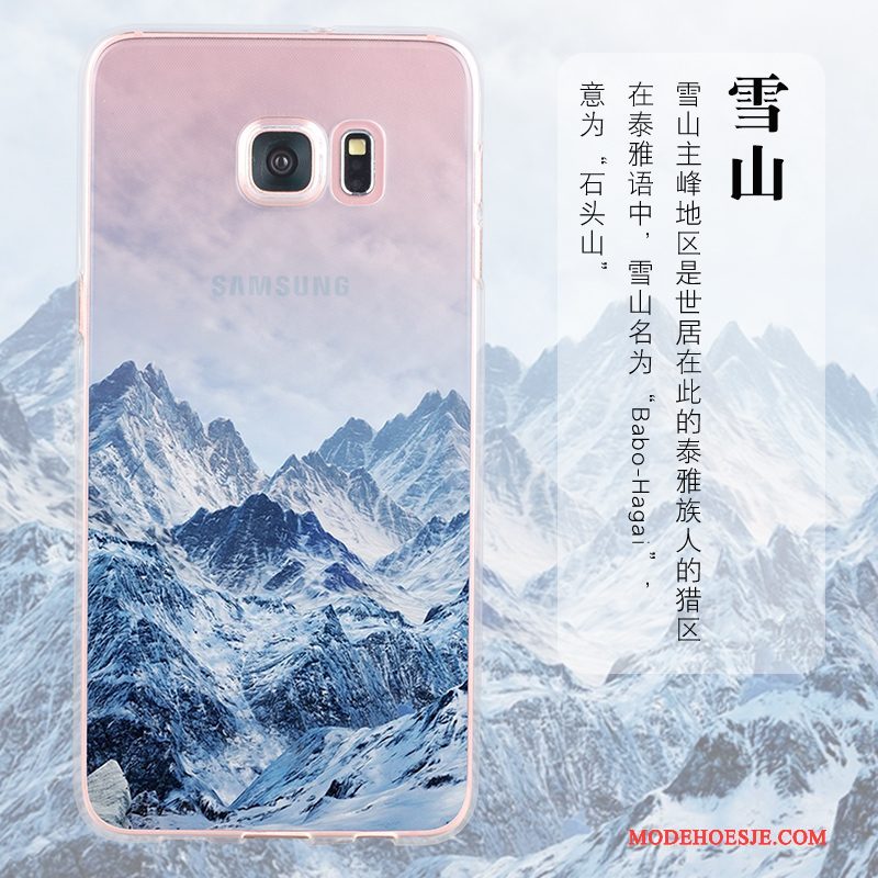 Hoesje Samsung Galaxy S6 Siliconen Rozetelefoon, Hoes Samsung Galaxy S6 Zakken Anti-fall