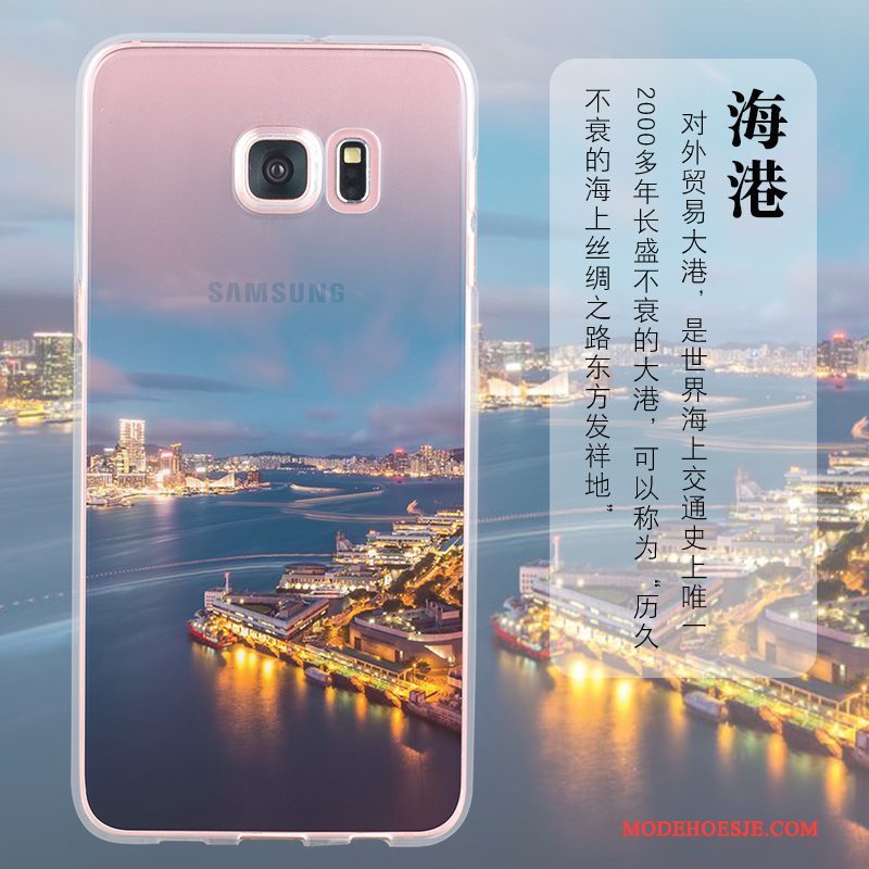 Hoesje Samsung Galaxy S6 Siliconen Rozetelefoon, Hoes Samsung Galaxy S6 Zakken Anti-fall