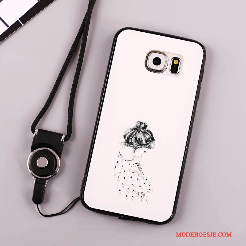 Hoesje Samsung Galaxy S6 Zakken Lovers Zwart, Hoes Samsung Galaxy S6 Geschilderd Telefoon